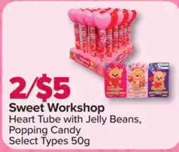 PharmaChoice Sweet Workshop Heart Tube with Jelly Beans, Popping Candy offer