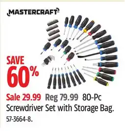 Canadian Tire Screwdriver Set with Storage Bag offer