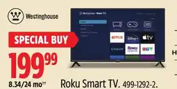 Canadian Tire Westinghouse Roku Smart TV offer
