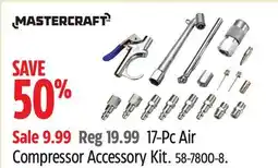 Canadian Tire Mastercraft 17-Pc Air Compressor Accessory Kit offer