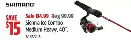 Canadian Tire Shimano Sienna Ice Combo Medium Heavy, 40˝ offer