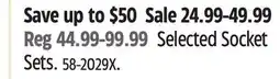 Canadian Tire Mastercraft Selected Socket Sets offer