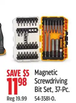 Canadian Tire Magnetic Screwdriving Bit Set offer