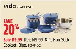 Canadian Tire Vida by PADERNO 8-Pc Non-Stick Cookset, Blue offer