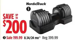 Canadian Tire Select-A-Weight Single Adjustable Dumbbell, 2.5-55 lb offer