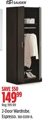 Canadian Tire 2-Door Wardrobe offer