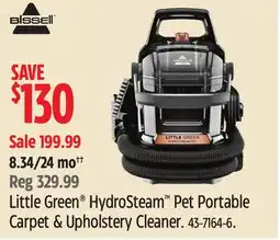 Canadian Tire Little Green HydroStream Pet Portable Carpet & Upholstery Cleaner offer