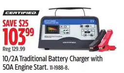 Canadian Tire Certified 10/2A Traditional Battery Charger with 50A Engine Start offer