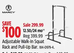Canadian Tire Marcy Adjustable Walk-In Squat Rack and Pull-Up Bar offer