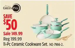 Canadian Tire Greenpan 11-Pc Ceramic Cookware Set offer