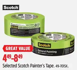 Canadian Tire Selected Scotch Painter's Tape offer