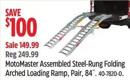 Canadian Tire MotoMaster Assembled Steel-Rung Folding Arched Loading Ramp offer