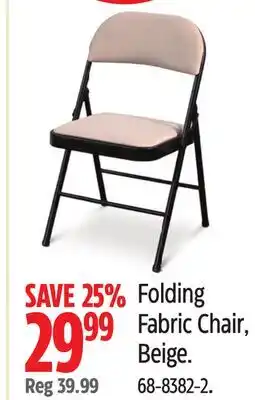 Canadian Tire Folding Fabric Chair offer