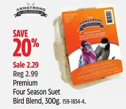 Canadian Tire Armstrong Premium Four Season Suet Bird Blend offer