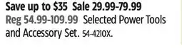 Canadian Tire Maximum Selected Power Tools and Accessory Set offer