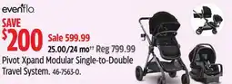 Canadian Tire Pivot Xpand Modular Single-to-Double Travel System offer