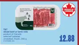 Wholesale Club SLICED BEEF OR LAMB ROLLS offer