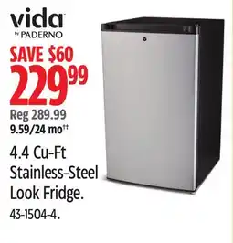 Canadian Tire Vida by PADERNO Stainless-Steel Look Fridge offer