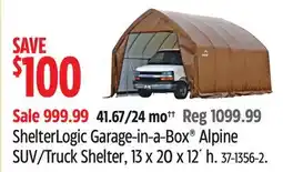 Canadian Tire ShelterLogic Garage-in-a-Box Alpine SUV/Truck Shelter offer