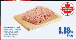 Wholesale Club LEAN GROUND PORK offer