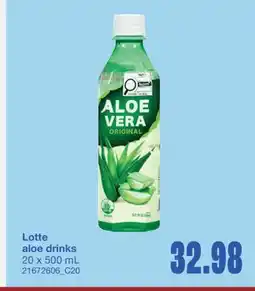 Wholesale Club ALOE DRINKS offer