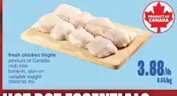 Wholesale Club FRESH CHICKEN THIGHS offer