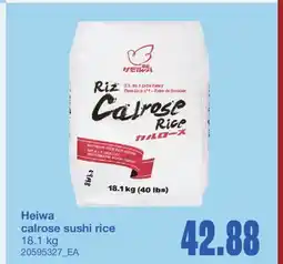 Wholesale Club CALROSE SUSHI RICE offer