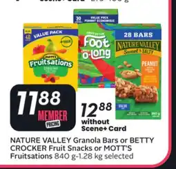 Sobeys Granola Bars or Fruit Snacks or Fruitsations offer