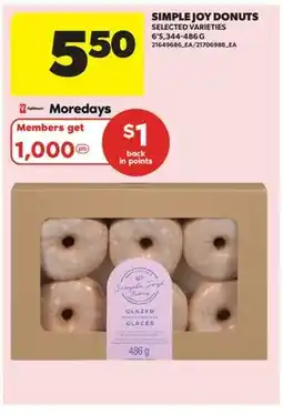 Real Canadian Superstore SIMPLE JOY DONUTS, 6'S offer
