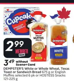 Sobeys Dempster's White or Whole Wheat, Texas Toast or Sandwich Bread offer