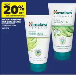 Real Canadian Superstore HIMALAYA HERBALS HAIR OR FACE CARE75-200 G - 150/200 ML offer