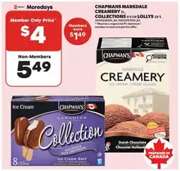 Real Canadian Superstore CHAPMANS MARKDALE CREAMERY, 2L, COLLECTIONS, 8'S OR LOLLYS ,28'S offer