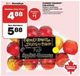 Real Canadian Superstore FARMER'S MARKET FUJI APPLES, 4 LB offer