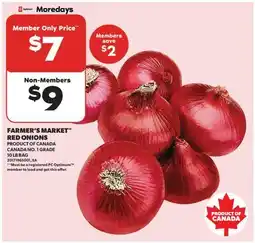 Real Canadian Superstore FARMER'S MARKET RED ONIONS, 10 LB BAG offer