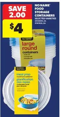 Real Canadian Superstore NO NAME FOOD STORAGE CONTAINERS offer