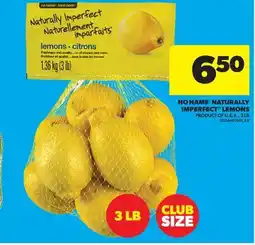 Real Canadian Superstore NO NAME NATURALLY IMPERFECT LEMONS, 3 LB offer