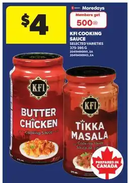 Real Canadian Superstore KFI COOKING SAUCE offer