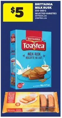 Real Canadian Superstore BRITTAINIA MILK RUSK offer