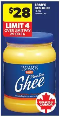 Real Canadian Superstore BRAR'S DESI GHEE offer