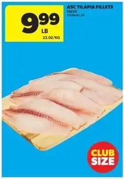 Real Canadian Superstore ASC TILAPIA FILLETS offer