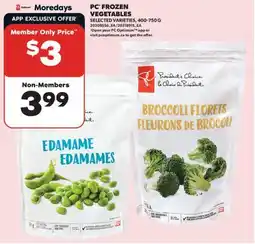 Real Canadian Superstore PC FROZEN VEGETABLES offer