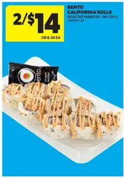 Real Canadian Superstore BENTO CALIFORNIA ROLLS offer