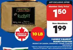 Real Canadian Superstore FARMER'S MARKET RUSSET POTATOES, 10 LB offer