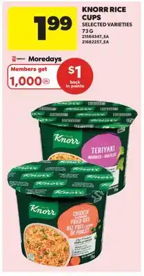 Real Canadian Superstore KNORR RICE CUPS offer