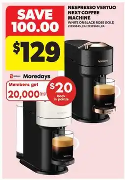 Real Canadian Superstore NESPRESSO VERTUO NEXT COFFEE MACHINE offer