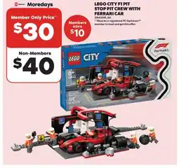 Real Canadian Superstore LEGO CITY F1 PIT STOP PIT CREW WITH FERRARI CAR offer