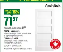 BMR PORTE CONMORE offer