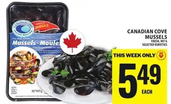 Food Basics CANADIAN COVE MUSSELS offer