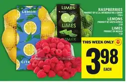 Food Basics RASPBERRIES OR LEMONS OR LIMES offer