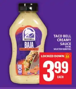 Food Basics TACO BELL CREAMY SAUCE offer